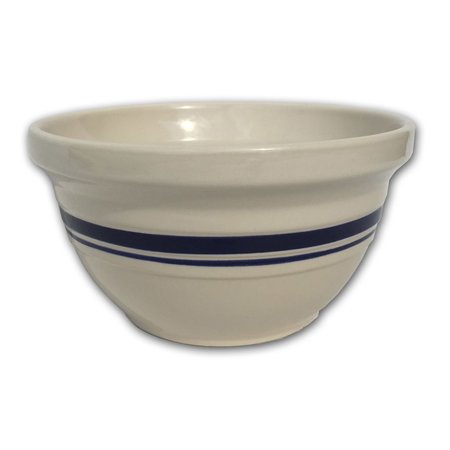 OHIO STONEWARE Dominion Ceramic Mixing Bowl 12 in. Blue / White 12096